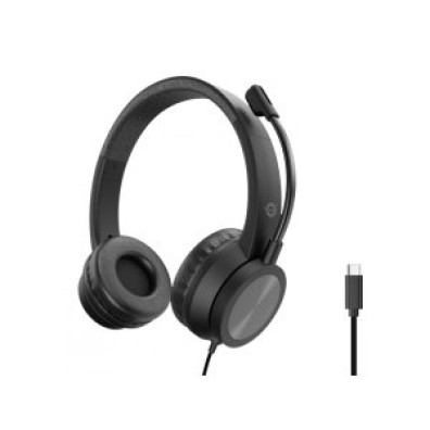 Headset CONCEPTRONIC POLONA05BC USB-C con Micrófono Flexible y Control de Volumen - Reducción de Ruido