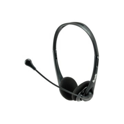 HEADSET Equip Life con Conexión Jack 3.5mm, Microfono Flexible, Control de Volumen y Mute - Color Negro