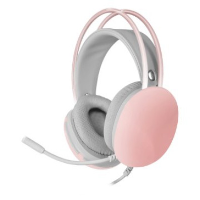 HEADSET MARS GAMING MH-GLOW PINK JACK 3.5mm USB y 360º ILUMINACIÓN CHROMA - DIADEM