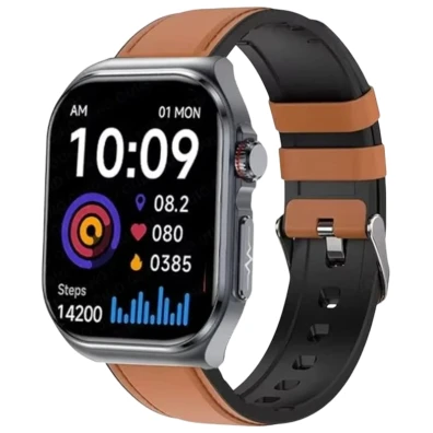 Reloj inteligente Hello ET585 Cuero Marrón