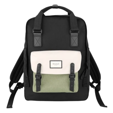 Himawari 1010 Mochila para portátil Negro y Verde
