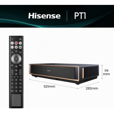 Hisense PT1 Trichroma 4K Proyector Láser Smart TV de Tiro Ultracorto