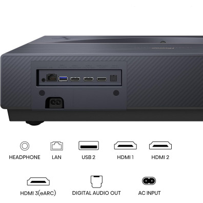 Hisense PT1 Trichroma 4K Proyector Láser Smart TV de Tiro Ultracorto