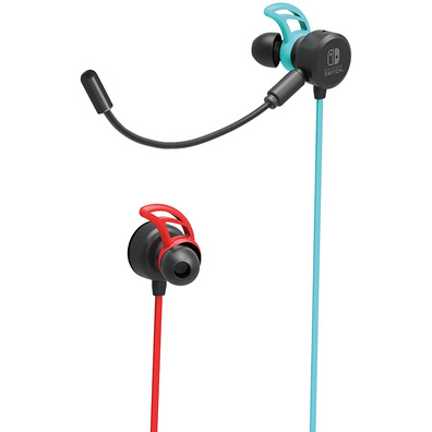 Hori Gaming Earbuds Pro Azul/Rojo Neon