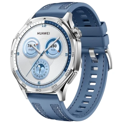 Huawei Watch GT5 46mm GPS Azul - Reloj Inteligente con Correa de Tejido