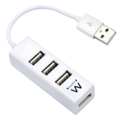 HUB Ewent EW1122 4 puertos (USB 2.0) Blanco