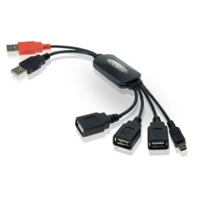 HUB USB 2.0 CONCEPTRONIC 3 PUERTOS USB + 1 MINI USB - USB-A DE ALIMENTACIÓN