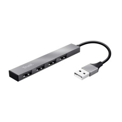 HUB USB 2.0 TRUST HALYX ALUMINIUM A 4xUSB-A 2.0
