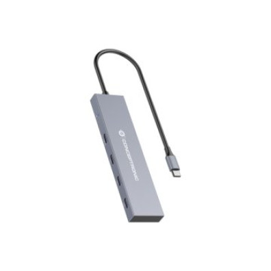 HUB USB-C 10Gbps 4 Puertos CONCEPTRONIC HUBBIES14G con Carcasa de Aluminio
