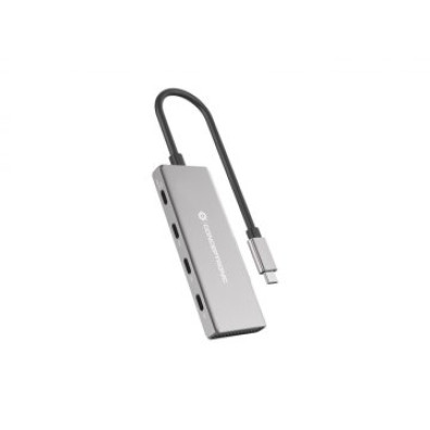 HUB USB 3.2 Gen 2 Conceptronic HUBBIES16G, 4 Puertos 10Gbps, USB-C - 100W USB PD, Aluminio