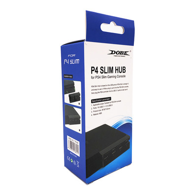 Hub USB 4 Puertos Para PS4 Slim Negro