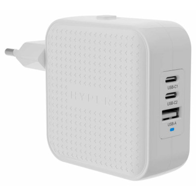 Cargador de viaje HyperJuice 70W USB-C GaN - Blanco