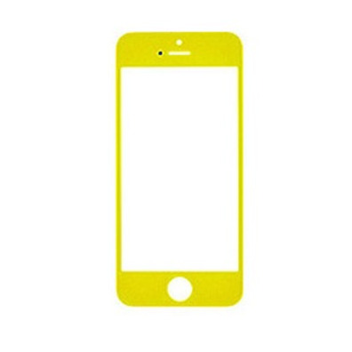 Cristal frontal iPhone 5/5S/5C/SE Amarillo