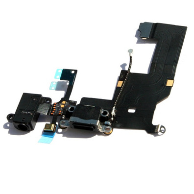 Repuesto Cable Audio/Dock/Antena/Mic para iPhone 5 Negro