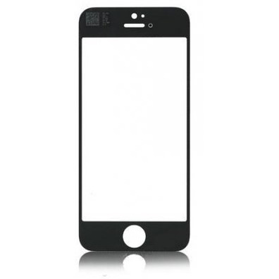 Cristal frontal iPhone 5S Negro