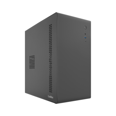 CAJA MICROATX COOLBOX M640C NEGRO 500W CON FUENTE BASIC500GR GPU MAX 300mm 1x3.5 2x2.5
