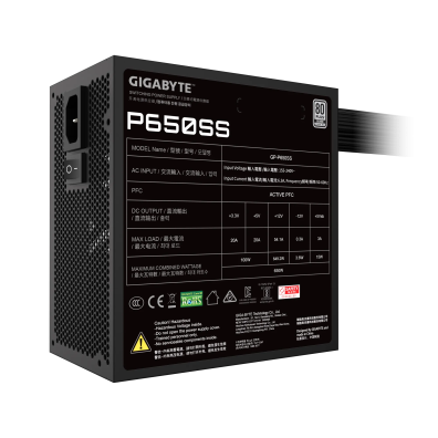 Gigabyte Fuente de Alimentación P650SS 80 Plus Silver