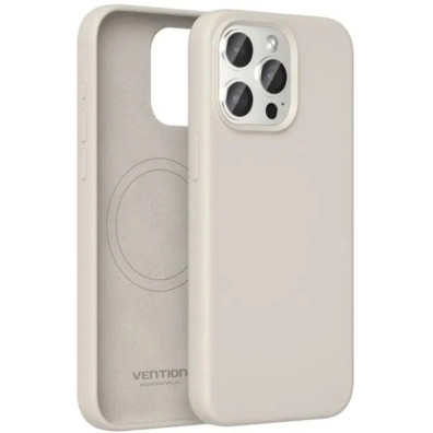 FUNDA SILICONA MAGSAFE IPHONE 15 PRO VENTION EN GRIS
