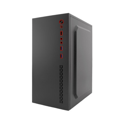 CAJA COOLBOX PCC-MPC45-1 NEGRA MICROATX CON FUENTE EP 500 INCLUIDA