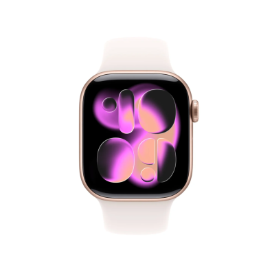 APPLE WATCH SERIES 11 CAJA ORO ROSA GPS 42mm CORREA ROSA M/L - L)
