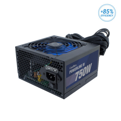 Fuente de Alimentación ATX 750W Coolbox Powerline3 Eficiencia 85%