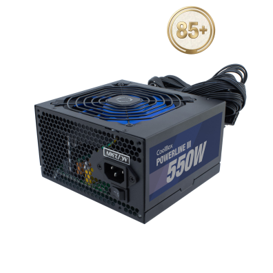 Fuente de Alimentación ATX 550W Coolbox Powerline3 con Eficiencia 85%
