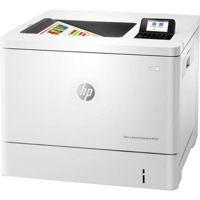 Impresora Láser Color HP LaserJet Enterprise M554DN Dúplex Blanca