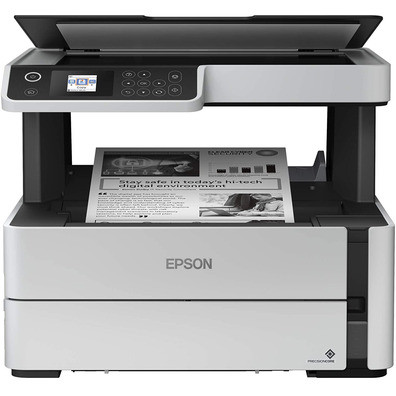 Impresora Recargable Monocromo Multifunción Epson Ecotank ET-M2140 Dúplex Gris