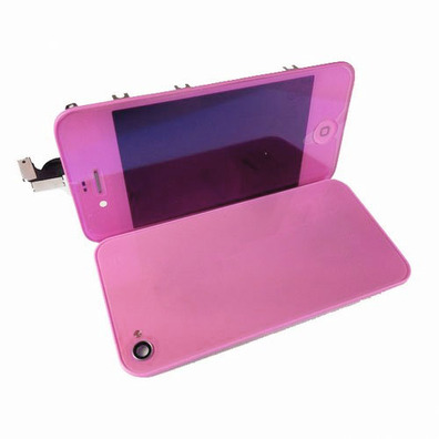 Carcasa Completa iPhone 4 Rosa Metálico
