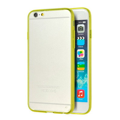 Carcasa TPU transparente Amarilla para iPhone 6   4,7"