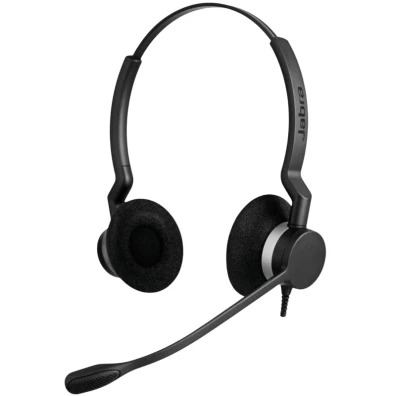 Jabra Biz 2300 Duo USB-A UC Negro Auriculares - Comunicación clara en profesionales