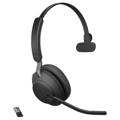 Jabra Evolve2 65 MS Mono Negro (USB-A) - Auriculares Profesionales