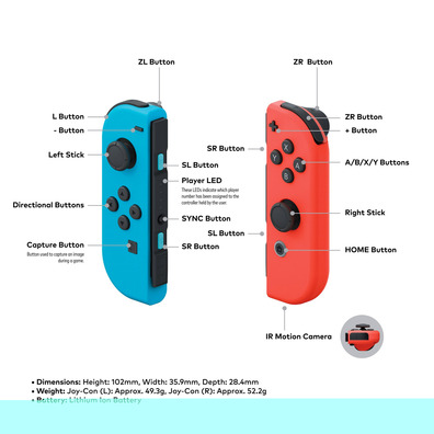 Joy-Con Set (Azul/Rojo) Nintendo Switch