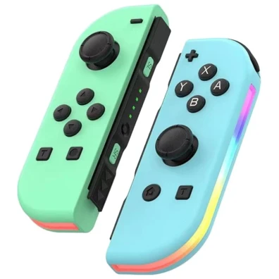 Mando J-C Set Verde/Azul Izq/Dcha con RGB - OEM Gamepads