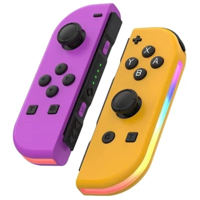 Gamepad Mando J-C Púrpura/Naranja Izq/Dcha con RGB