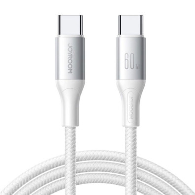 Joyroom Cable USB‑C Blanco, Flash Series 60 W 1 m - Compatibilidad USB‑C a USB‑C