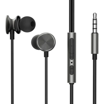 Joyroom JR-EW03 Auriculares Jack 3.5mm Gris Oscuro