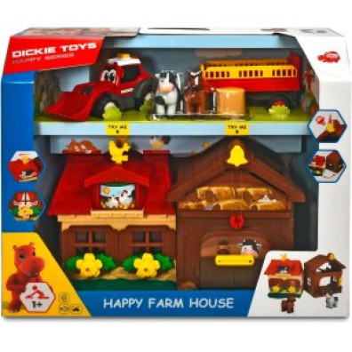 Juguete Dickie Toys Tractor Happy Farm Life con Luz y Sonido - Animales