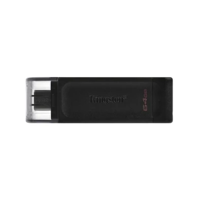 Kingston DataTraveler 70 64GB USB Tipo C 3.2 Gen 1 Negro