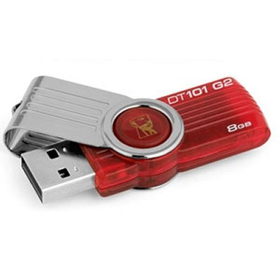 Kingston DataTraveler DT101G2 8GB USB 2.0 Rojo