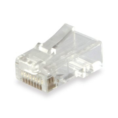 CONECTORES RJ45 CATEGORIA 6 - KIT 100 EQUIP