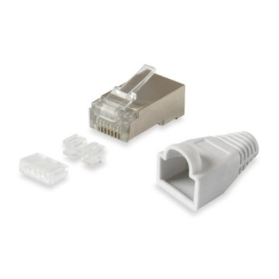 Kit 100 RJ45 Conectores Equip Categoría 6 FTP con Guía y Capuchón