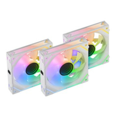 VENTILADOR INTERNO MARS GAMING KIT 3x ARG DINAMICO MF-LINKFINITY MODULARES PWM 120mm 360º V WHITE