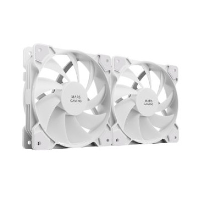 Ventilador Interno Mars Gaming MF-PROX2 White Kit 2x Ultra Silenciosos FDB Bearing Antivibración