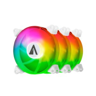 ABYSM ARCLIGHT KIT 3xVENTILADOR INTERNO ARGB WHITE 120mm - MANDO A DISTANCIA Y CONTROLADOR