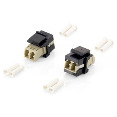 Kit Adaptador Fibra Óptica Keystone LC Duplex 8 Uds - Equip