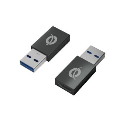 Kit Adaptadores 2 Unidades USB 3.0 Tipo A Macho a USB-C Conceptronic Hembra