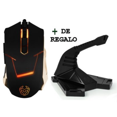 Kit Nox Raton Gaming Korps+Regalo Soporte Bungee