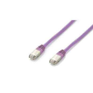 LATIGUILLO APANTALLADO DE CATEGORÍA 6A HF 5M COLOR PURPLE S/FTP