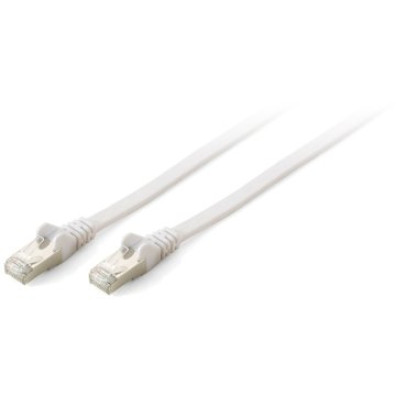 Latiguillo Plano Apantallado 3m Blanco Categoría 6A U/FTP